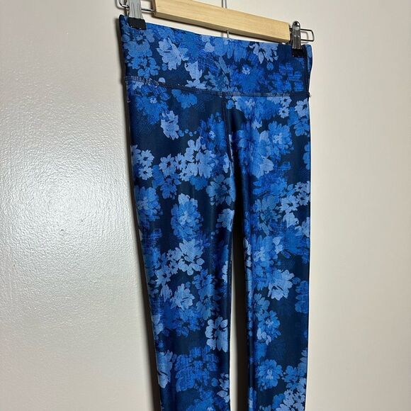 CLEARANCE! Blue Floral JoyLab Leggings Size XS EUC - Picture 3 of 5